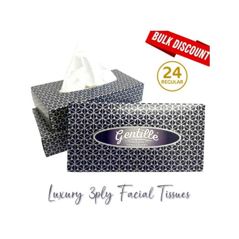 (Regular) Gentille Facial Tissues Box 24 Pk Luxury Soft