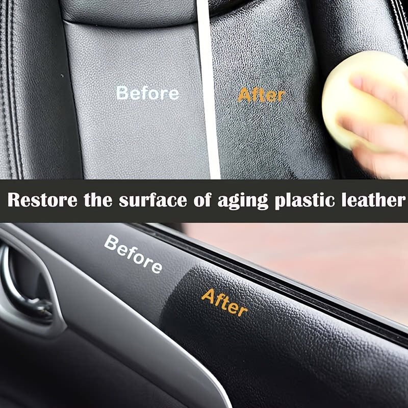 Black Interior Plastic Restoration Cream, Car Dashboard Wax Repair, Anti-Aging Whitening Agent, Tire Shine Paste, Leather Sofa Seat Care, Auto Maintenance & Indoor Decor Product