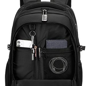 Kono Anti-Theft 15.6" Laptop Backpack - Secure Business & Travel Bag for Work/School, Men & Women