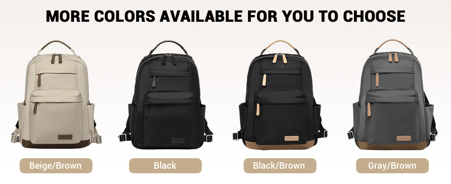 Miss Lulu Women's Anti-Theft Small Backpack - Lightweight Nylon Rucksack for Travel & Daily Use