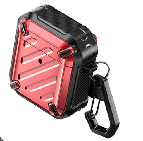 SUPCASE AirPods Case: Portable Shockproof AirPods Protector, Durable AirPods Case [Unicorn Beetle Pro] Front LED Visible with Carabiner, 2021 Version.