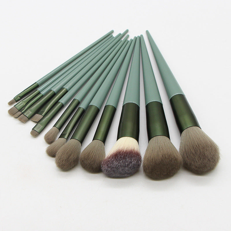 Kosmetyki Natural 13 pcs Makeup Brushes: Comestic Beauty Tools for Foundation, Powder, Blush, Blending Eyeshadow, Eyebrow. Professional.