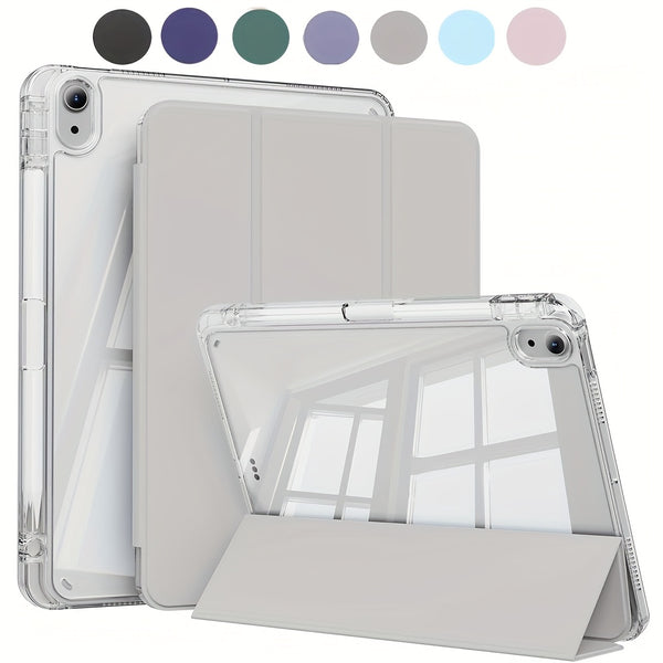 Case for iPad (A16) 11th/10th Gen (2025/2022), for iPad 5th/6th/7th/8th/9th Gen, for iPad Air 4/5/6/7, for iPad Pro 11 1st/2nd/3rd/4th Gen | Hard Clear Transparent Back Shell & Soft TPU