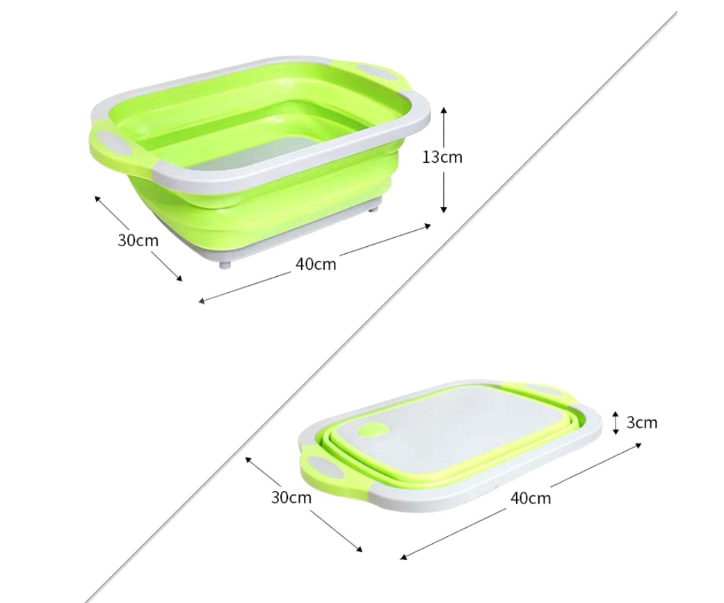 Folding Vegetable Board Household  Multifunctional Anvil Board Washing Basket