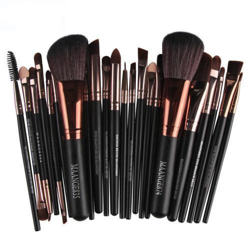 Acevivi Professional 22pcs Makeup Brushes Cosmetic Set: Powder, Foundation, Blush, Eyeshadow, Eyeliner, Lip Beauty Make Up Brush Tools