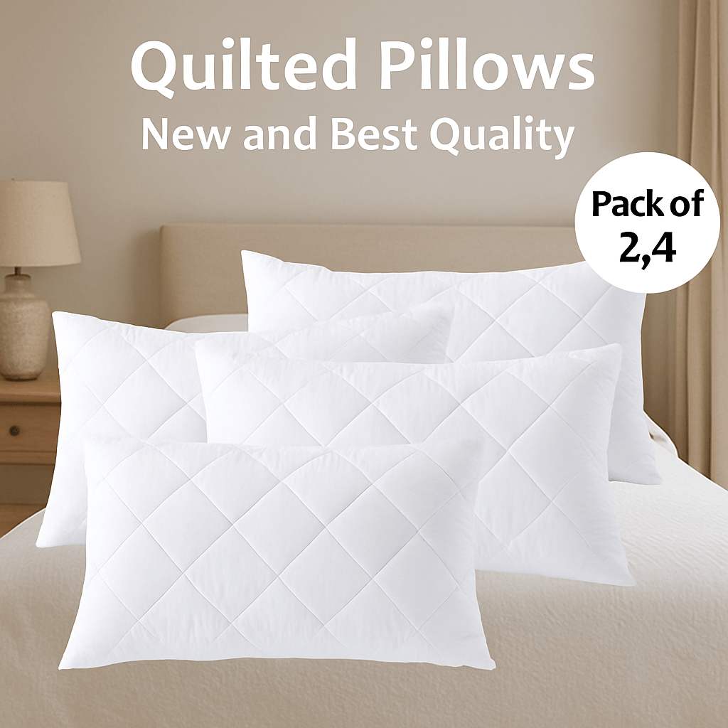 Quilted filled pillow &Extra soft Extra Fill