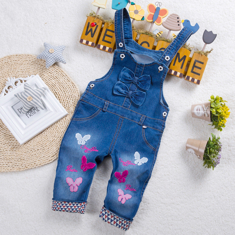 IENENS Toddler Baby Boys Long Pants Denim Overalls Dungarees: Kids Baby Boys Jeans Overalls Clothes Outfits Dresses Trousers