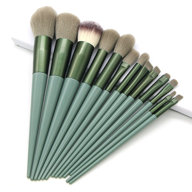 Kosmetyki Natural 13 pcs Makeup Brushes: Comestic Beauty Tools for Foundation, Powder, Blush, Blending Eyeshadow, Eyebrow. Professional.