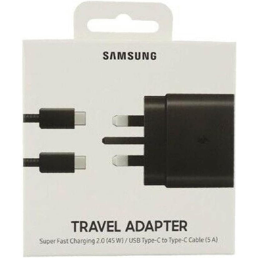 Samsung UK Travel Adaptor (45W with USB type C Cable) Black - package may vary