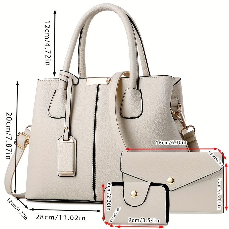 A Set of Crossbody Bags for Women, Featuring a Large Capacity, a Trendy New Casual Tote Bag, Perfect for Summer, Versatile And High-End, Ideal As a Gift.