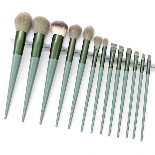 Kosmetyki Natural 13 pcs Makeup Brushes: Comestic Beauty Tools for Foundation, Powder, Blush, Blending Eyeshadow, Eyebrow. Professional.