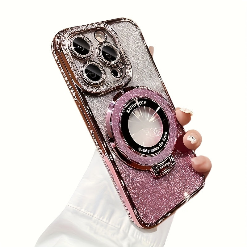 Protective Phone Case with Lens Protection Film, Edge Drill, Flash Powder & Anti-Wrestling Bracket – Compatible with iPhone 11–16 Pro Max/16E