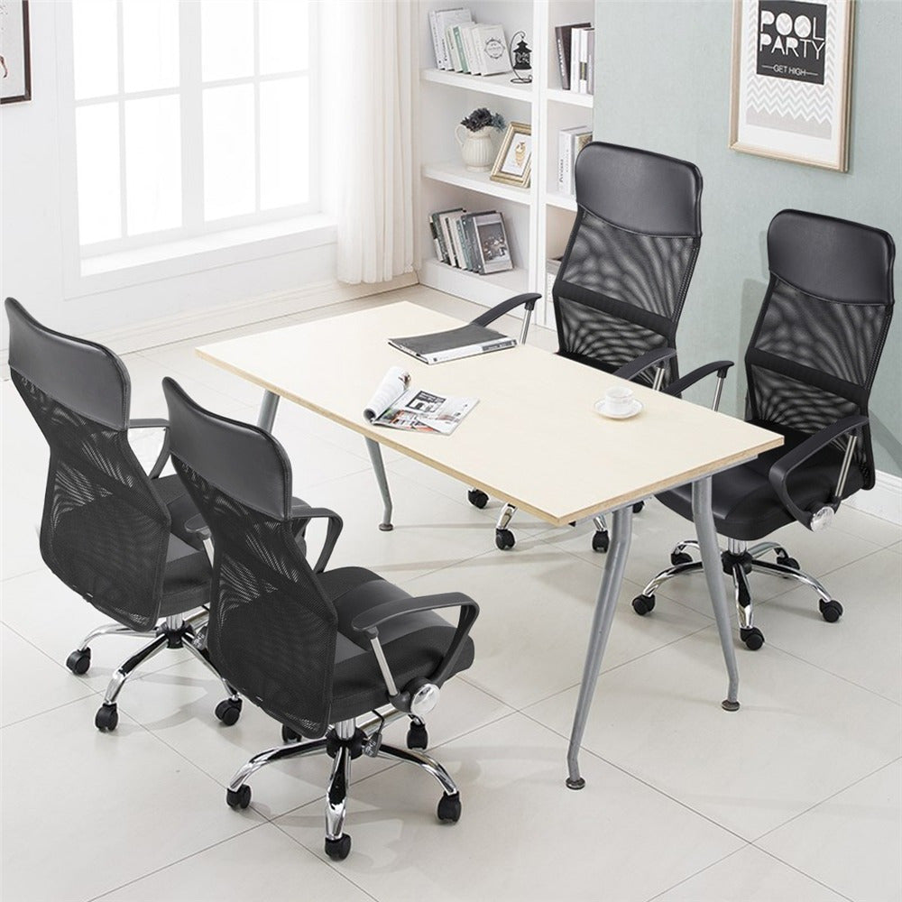 Costoffs Office Chair, Mesh Office Chair, Adjustable Swivel Ergonomic High Back Task Desk Chair with Lumbar Support and Armrests - Ideal for Executive Professionals, Remote Workers, Freelancers, Student