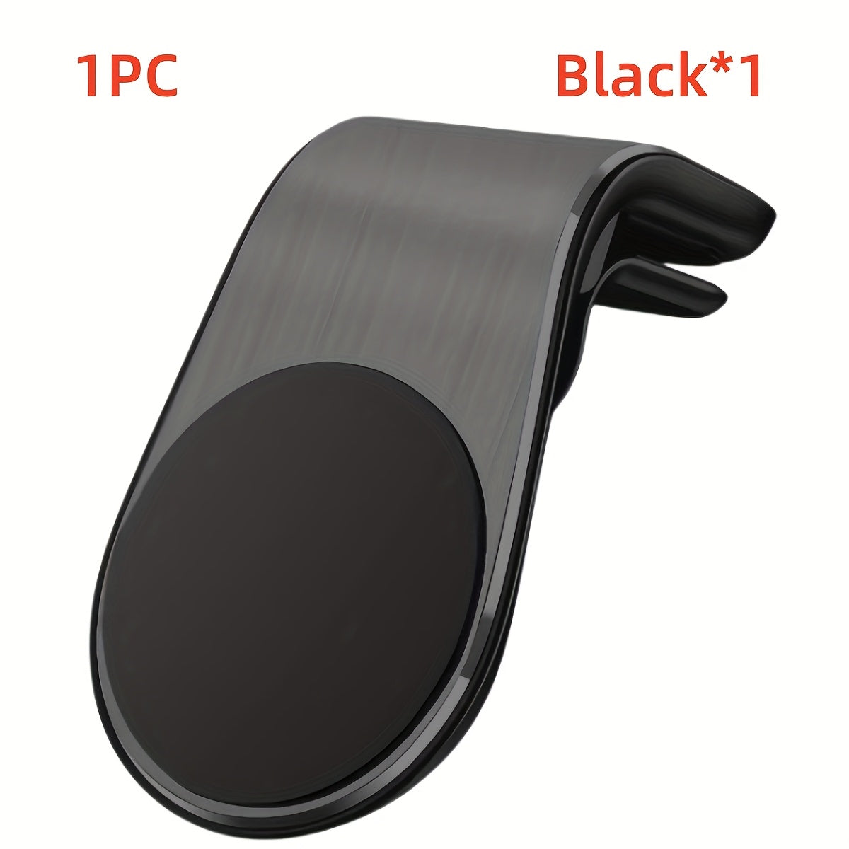 Universal Magnetic Phone Holder – L-Shaped Metal Car Air Vent Mount, Strong Magnetic Car Phone Holder for All Smartphones