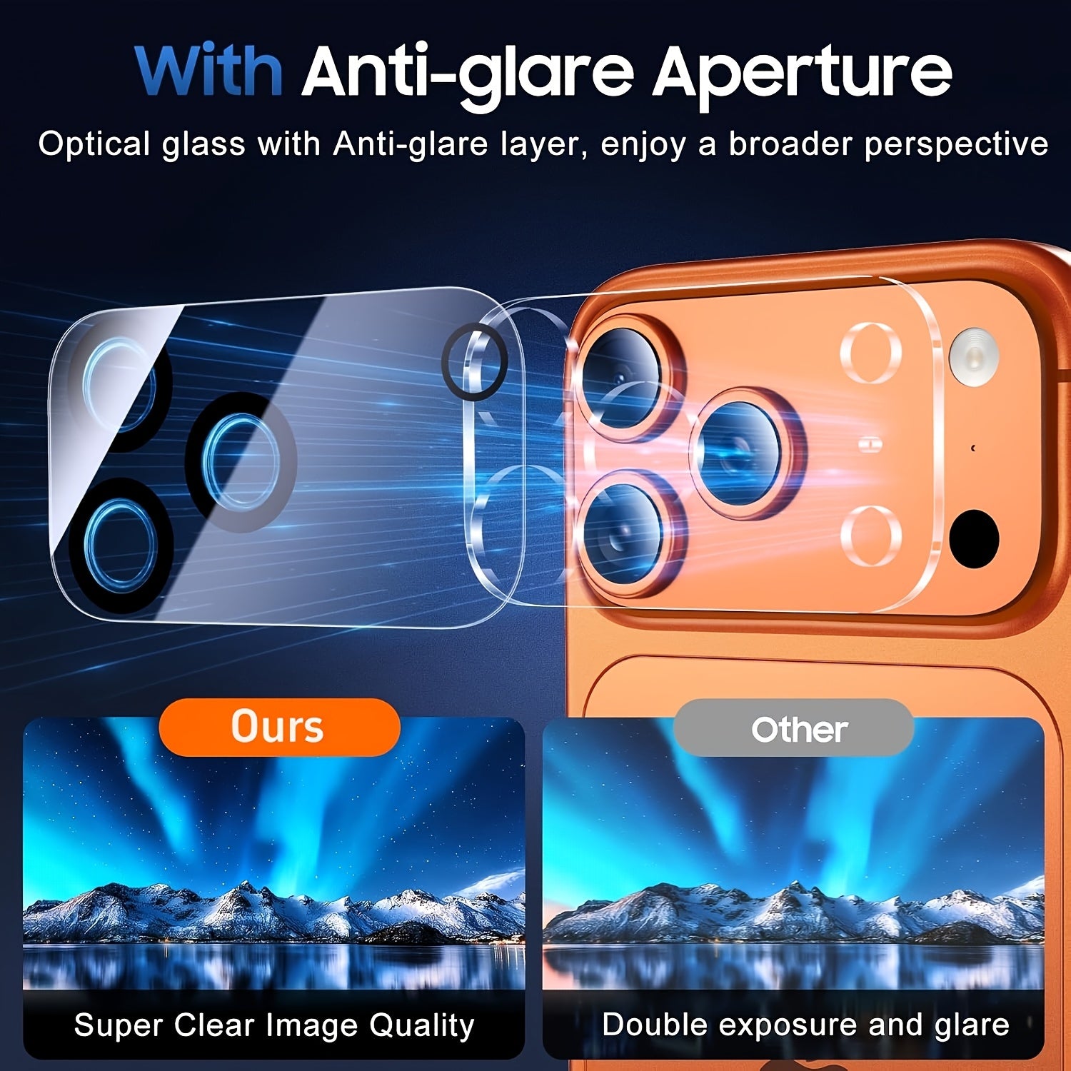 Set of 3 Ultra HD Tempered Glass And 3 Camera Lens Protectors for Various for iphone Models Including for iphone 17/17 Pro Max/17 Air/16 Pro Max/16/15/14/13/12/11/16E/Plus/Mini. Features a 9H Screen Protector Film That Is Ant