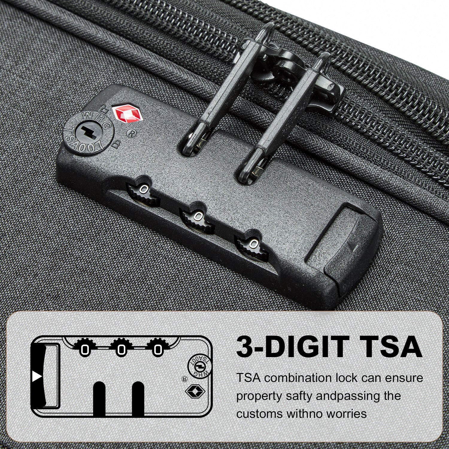 British Traveller Suitcase Lightweight Durable Check in Hold Luggage with TSA Lock And 4 Spinner Wheels Multiple Sizes to Choose From, Please Pay Attention to The Size