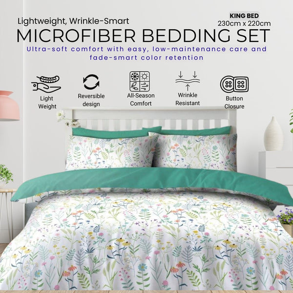 GC Gaveno Cavailia Luxury Microfiber Duvet Cover Bedding Set with Pillowcases | Lightweight, Ultra-Soft & Wrinkle-Resistant Comforter Cover with Secure Button Closure | Designed for Easy-Care and Long-Lasting Comfort | Availa