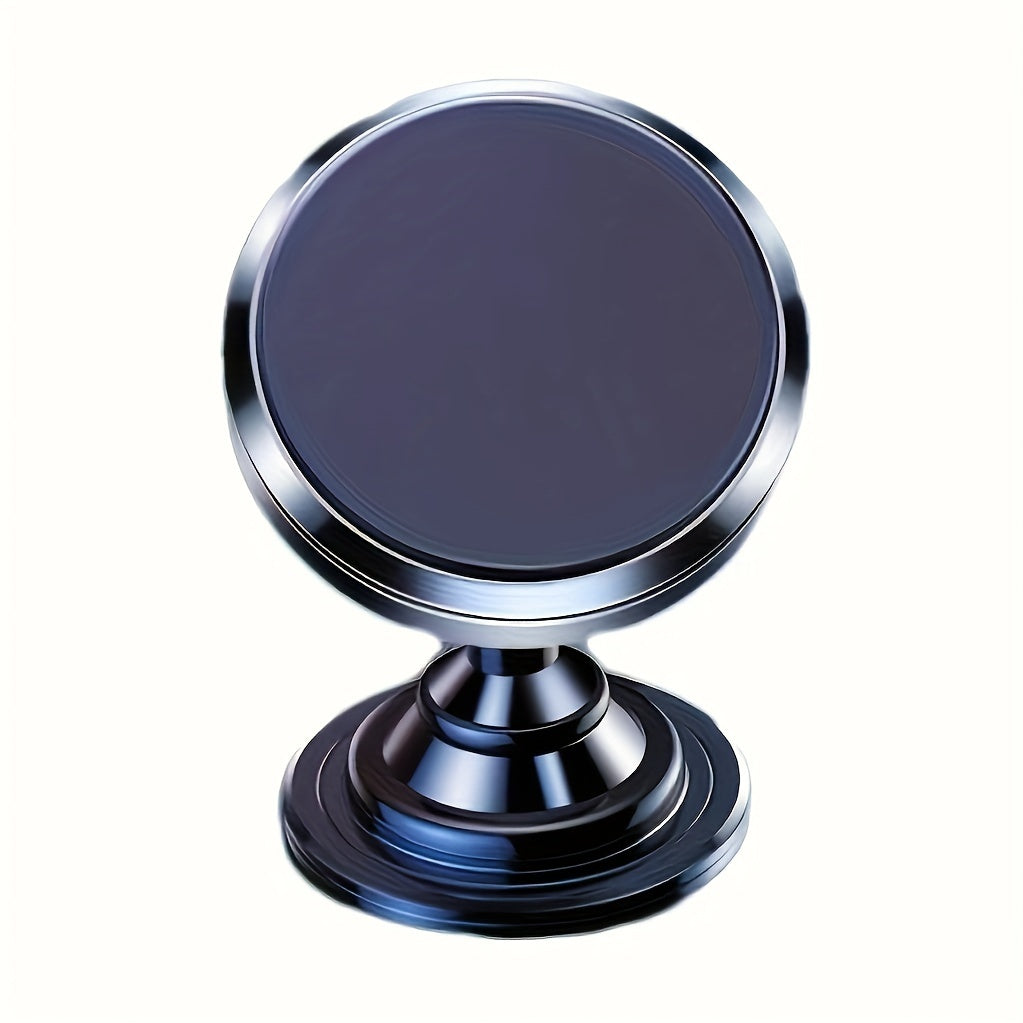 360° Rotatable Magnetic Car Phone Mount - Universal Dashboard Cell Phone Holder, Aluminum Alloy, Secure & Easy Installation