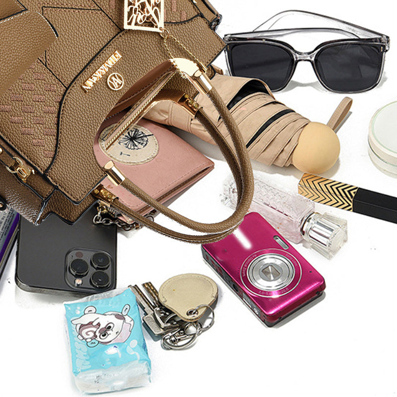 CHROSGEKEIDI Women's Large Capacity Quilted  Handbag - Adjustable Crossbody/Shoulder Bag with Zipper Closure, Elegant Purse for, Travel, Parties, Casual & Formal Events, Durable & Brand Authentic Carry