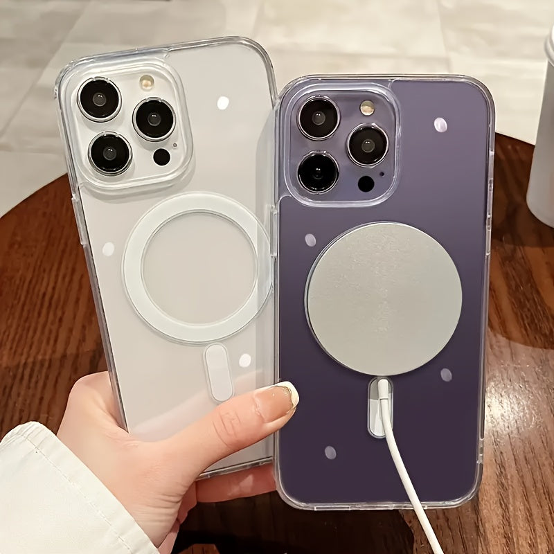 Luxury Magnetic Wireless Charging Protective Case for iPhone 11–17 (Pro/Pro Max/Air) – Shockproof and Durable Cover