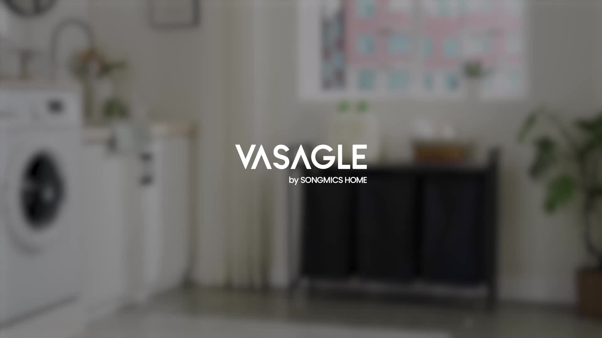 Laundry Basket, 3-Compartment Laundry Hamper, Freestanding Clothes Hamper, Laundry Bag Stands Up Well, Removable Laundry Bags, Laundry Sorter, Shelf, Metal Frame, 3 x 38 L, Black/White/Grey