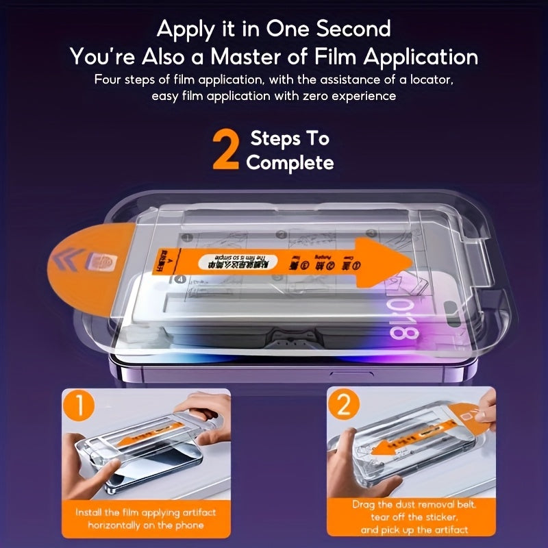 A Pack of 5 Ultra-High-Definition Tempered Glass Screen Protectors, Compatible with for Iphone 17 Pro Max/16 Pro Max/15 Pro Max/17 Air/17/16/16E/15/14/13/12/11/Plus/Mini/Xs Max/X, Easy to Apply, 9H+ Tempered Glass Film, Finge