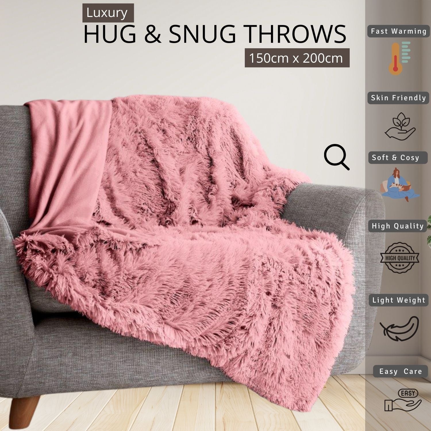 Warm Decorative Fleece Blanke