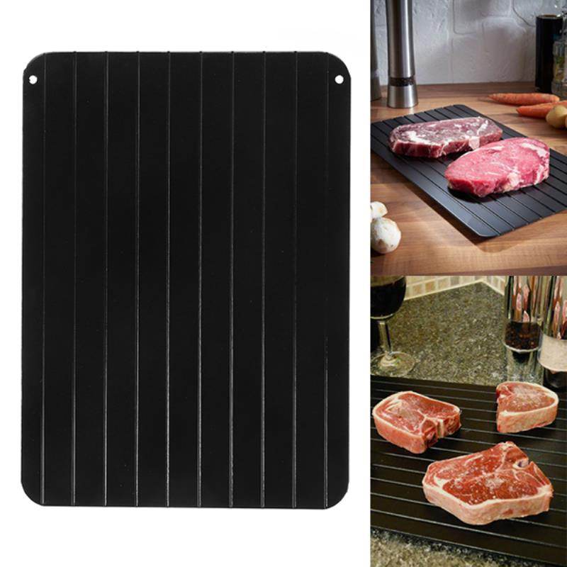 Quick Defrost Thaw Tray: Defrosting Tray for Meat and Frozen Food. Quickly Defrost in Microwave Without Electricity. Frozen Food Kitchen Accessories.