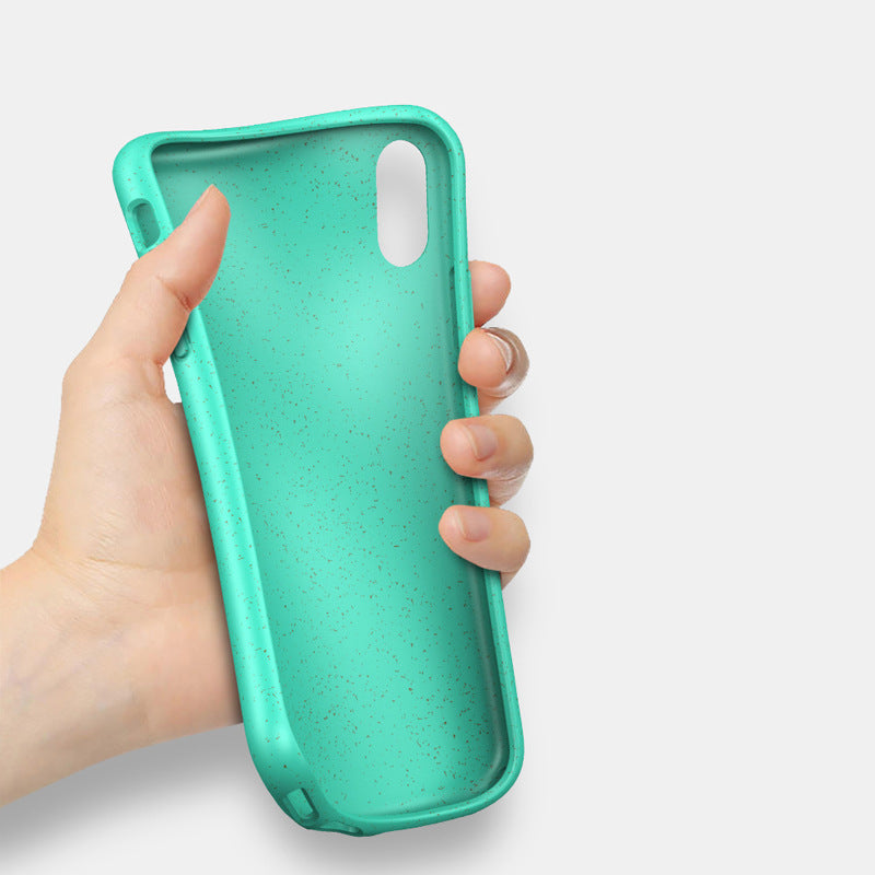 Wheat Straw Recycled Plastic Phone Case for Iphone X, Xs, Max /7/8/7,8Plus , Bio Degradable Phone Case for iPhone