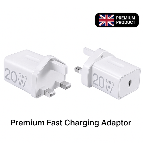 Premium Quality 20W Type-C Fast Charging Adaptor – Compact USB-C Wall Charger with Safe Power Delivery, Quick Charge Technology, Durable Build and Universal Compatibility for Smartphones, Tablets and Laptops