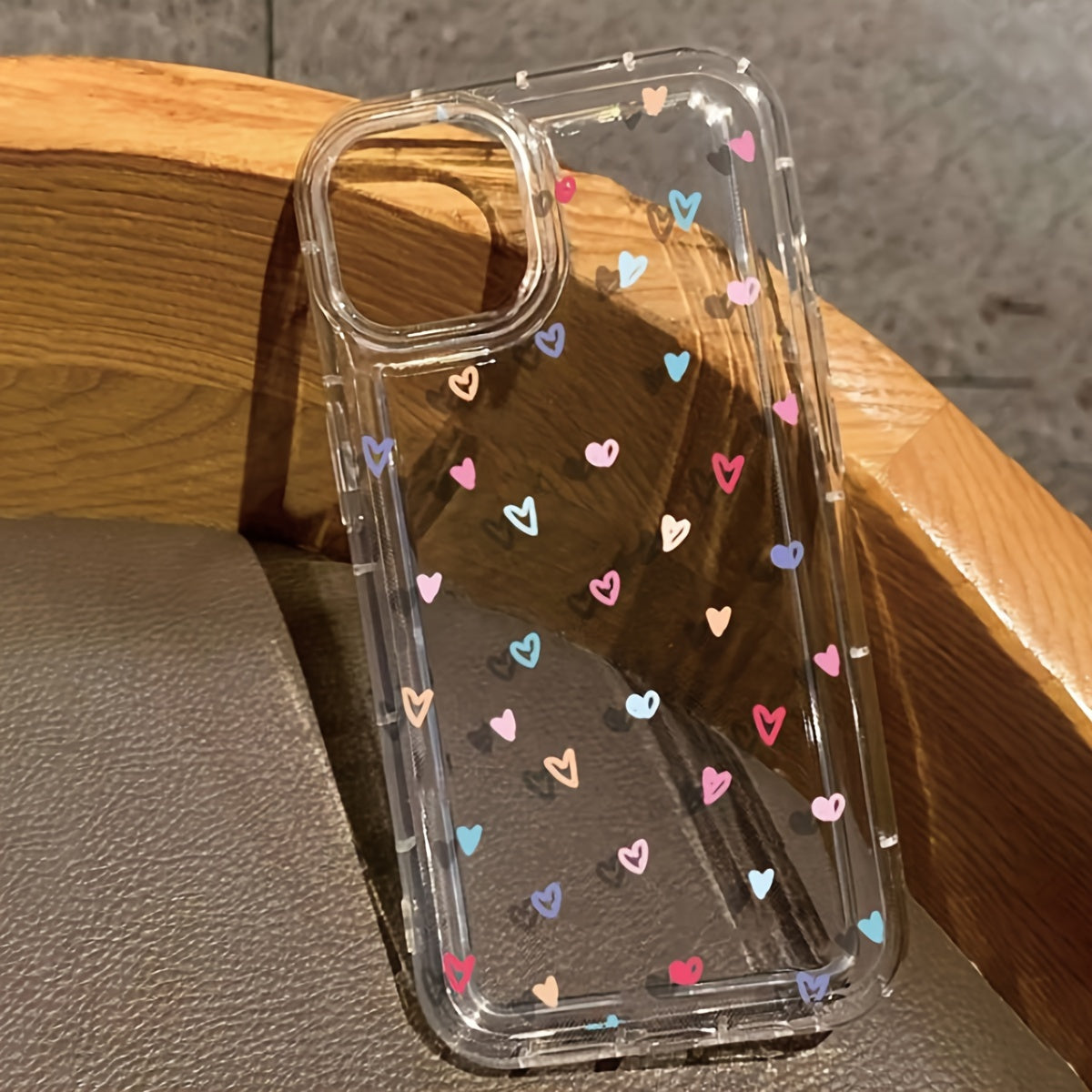 [For iPhone Air Cushion Case] A Colorful Little Love Cute Pattern Air Cushion Phone Case For IPhone15 14 13 12 11 XS XR X 7 8Mini Plus ProMax
