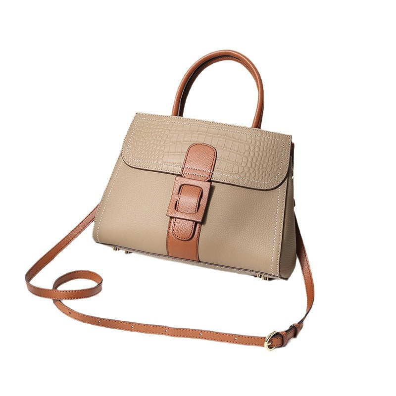 Women's Fashion Crossbody Handbag Contrast Color