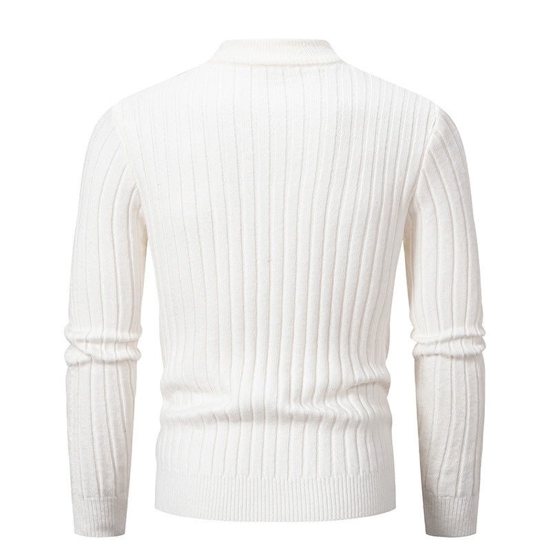 Men's Sweater Woven Casual Sweater Pullover Sweater Bottoming Shirt