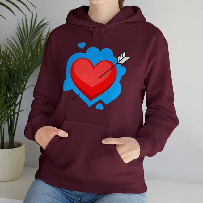 Autumn And Winter Fleece Printed Cartoon Hooded Sweatshirt