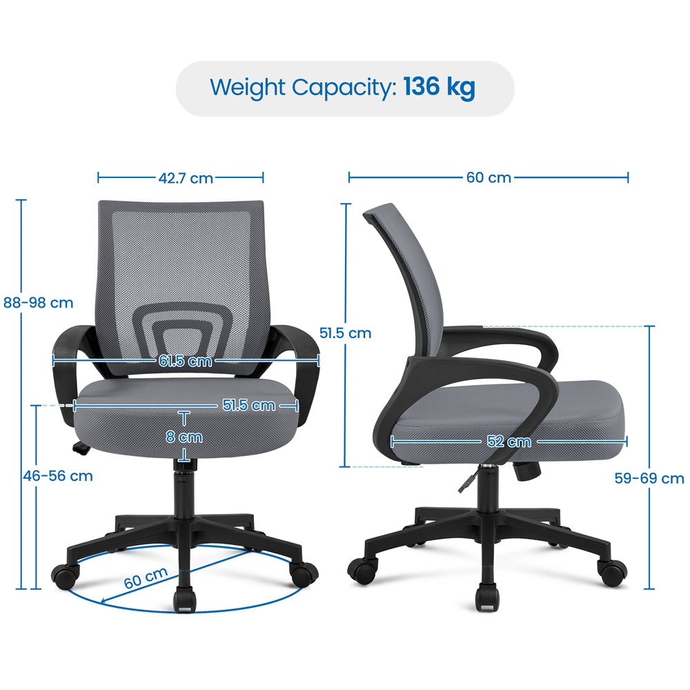 Costoffs Desk Chair, Computer Chair, Executive Chair, Mesh Computer Chair, Mid-Back Desk Chair, Mid Back Office Chair, Computer Mesh Chair, Height Adjustable Computer Chair, Office Chair