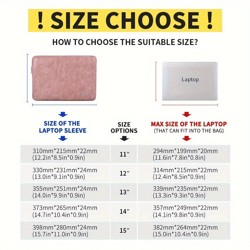 Laptop Bag PU Notebook Bag Laptop Sleeve Case for Macbook HUAWEI Thinkpad