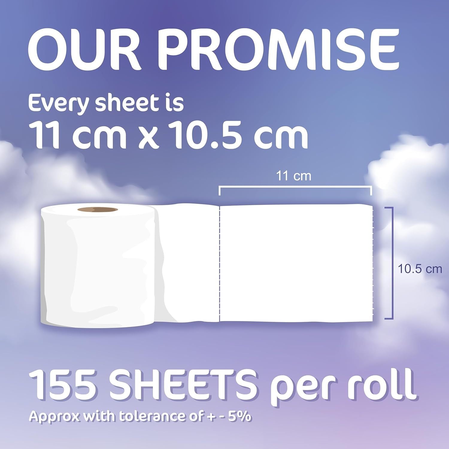 Luxuriously Soft, Strong & Highly Absorbent Toilet Tissue