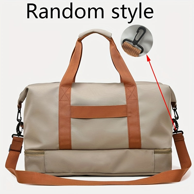 Unisex Casual Shoulder Bag - Lightweight, Adjustable Strap, Multiple Compartments, Multi-Color Options for Travel, Gym, and Everyday Use, Travel Bag, Gym Bag, Sleek Design, Secure Zipper Closure