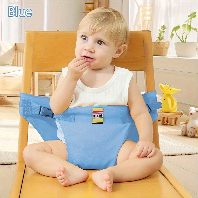 1Pack Children's Dining Safety Belt for High Chairs, Foldable and Adjustable Buckle Design, Protective Gear for Babies Aged 0-3 Years During Travel, Outings, and Family Meals