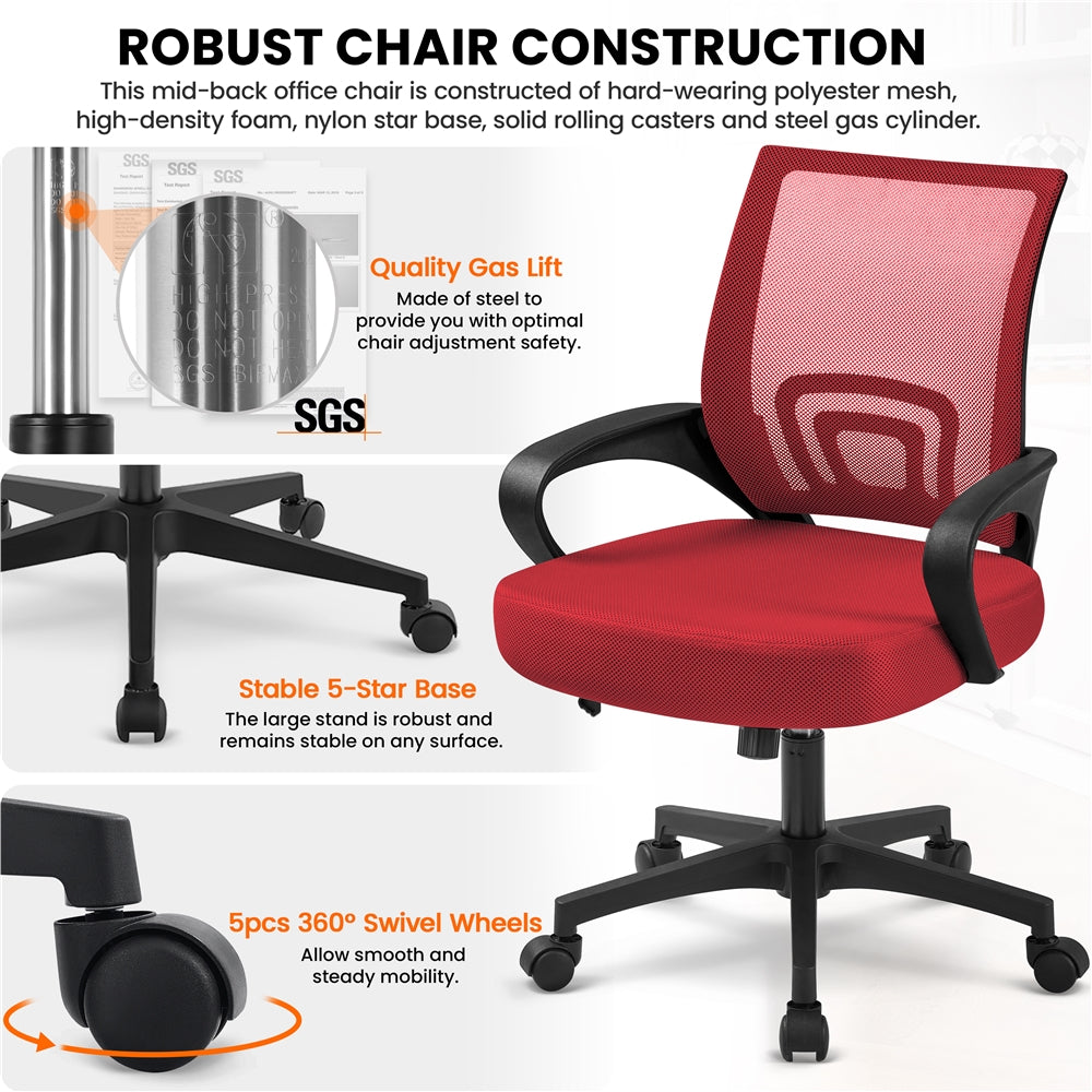 Costoffs Desk Chair, Computer Chair, Executive Chair, Mesh Computer Chair, Mid-Back Desk Chair, Mid Back Office Chair, Computer Mesh Chair, Height Adjustable Computer Chair, Office Chair