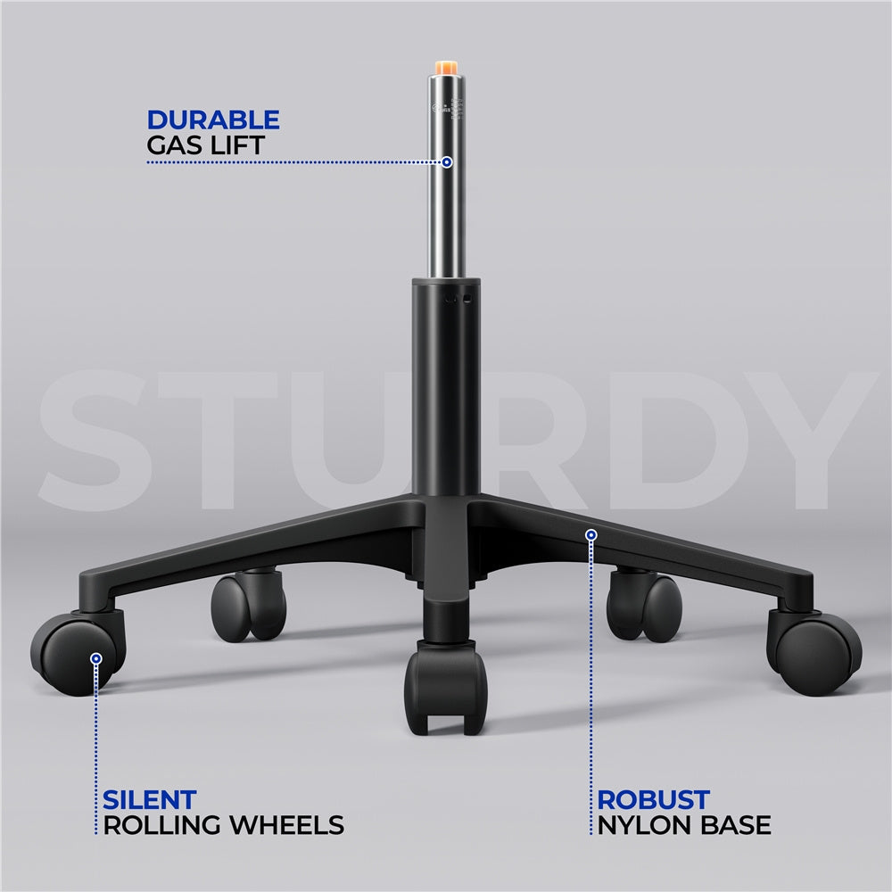 Costoffs Adjustable Ergonomic Office Chair with Mesh Backrest, Swivel Desk Chair with Armrests Comfy Computer Chair, Versatile Use Reclining Chairs for Meeting Rooms, Home Office, Black/White, 1 or 2 pcs