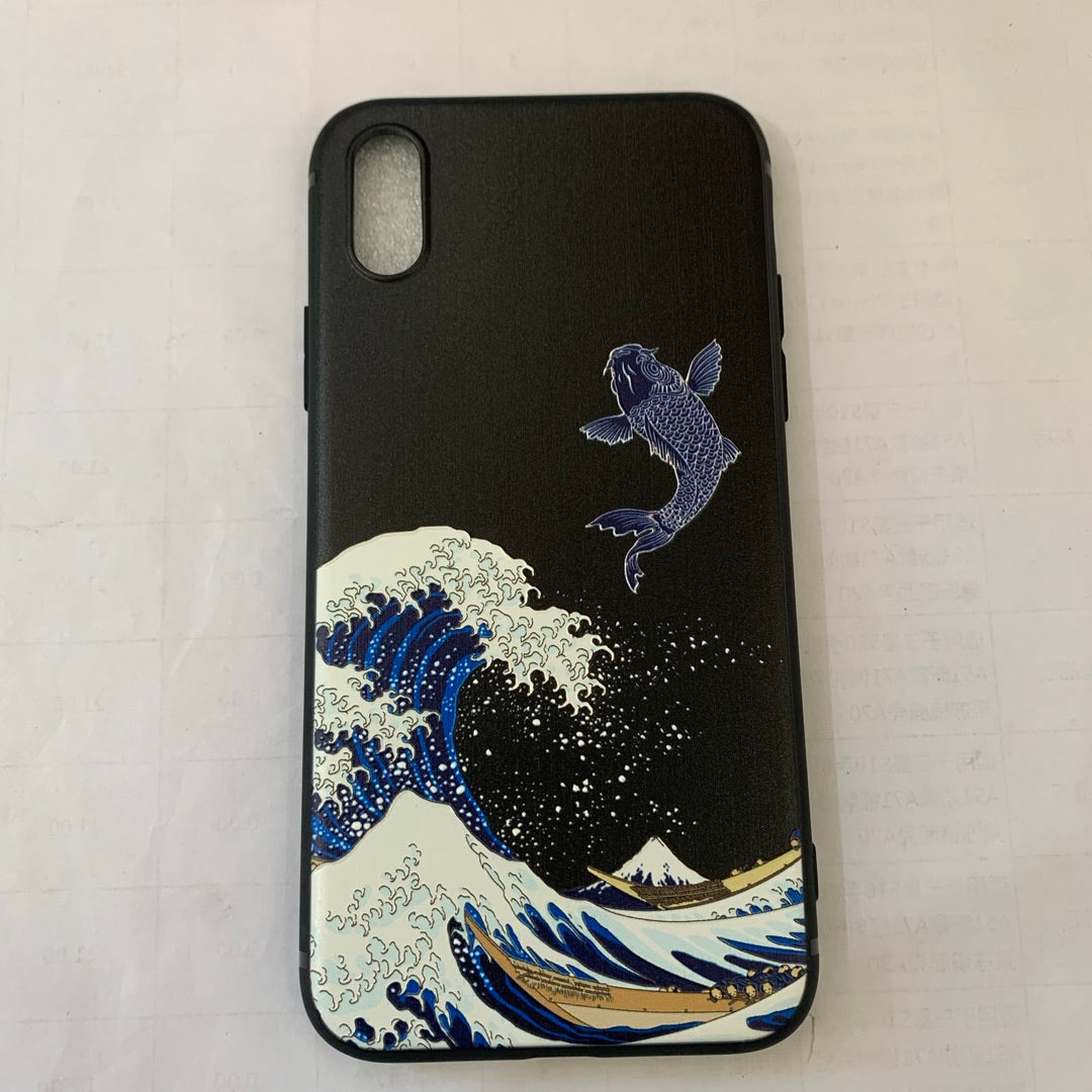 Relief soft shell mobile phone case