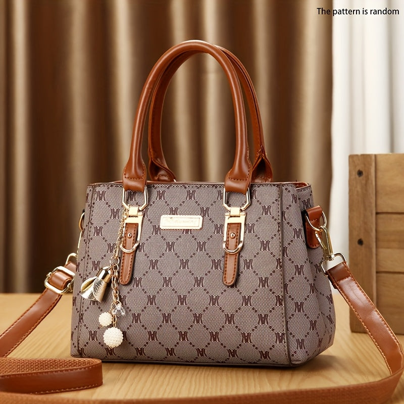 Women's Large Capacity Handbag - Elegant Minimalist Purse with Zipper Closure, Spacious Everyday & Formal Bag for Women, Available in //// - Versatile Travel & Commuting Tote, Synthetic Synthetic