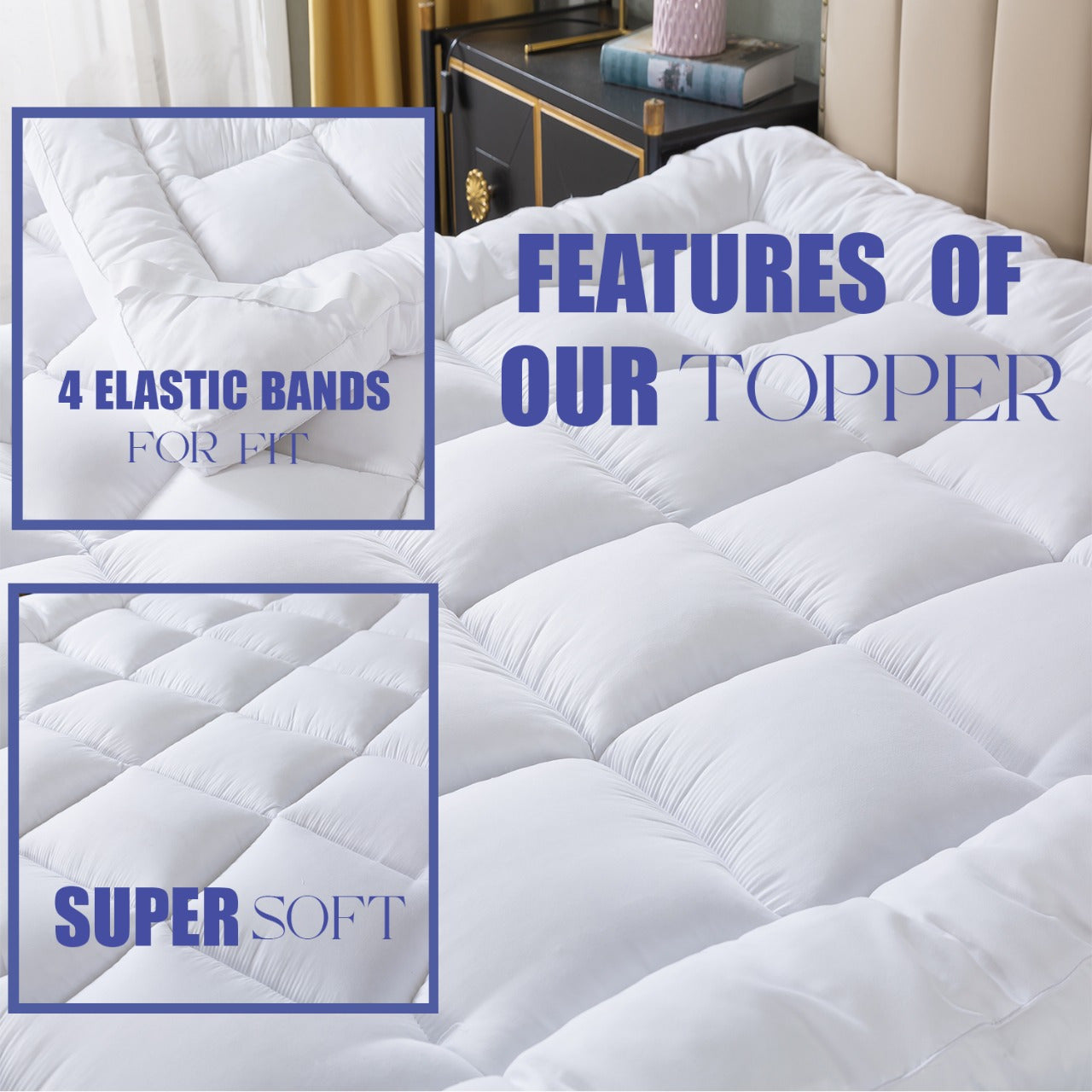 Elasticized Corner Straps fits up to 40 CM