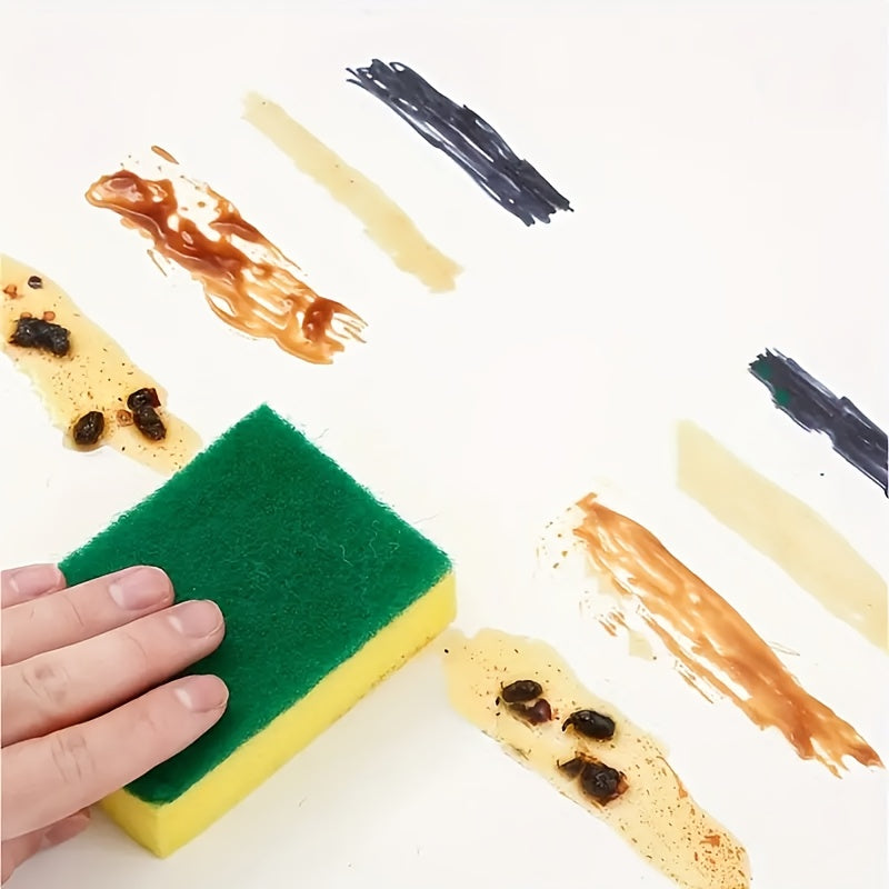 9/19/29/39/49pcs Kitchen Sponges, Multifunctional, Super Absorbent, Rust and Oil Remover, Double Grip Design, Suitable for Utensils, Cookware, and Furniture Cleaning