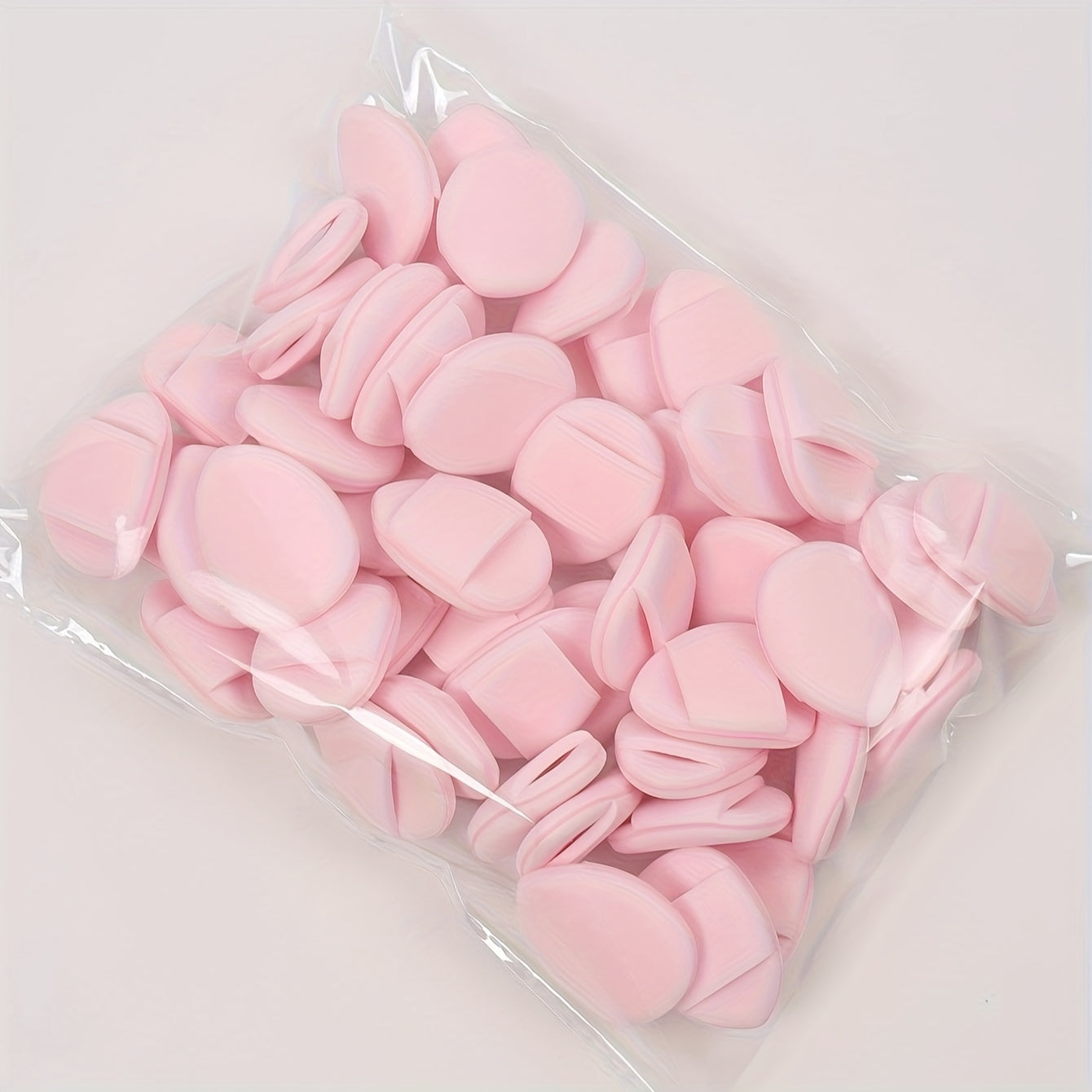 100-Pack Mini Finger Air Cushion Puff, Latex-Free Blending Sponges For Liquid Foundation, Concealer Application, Suitable For All Skin Types