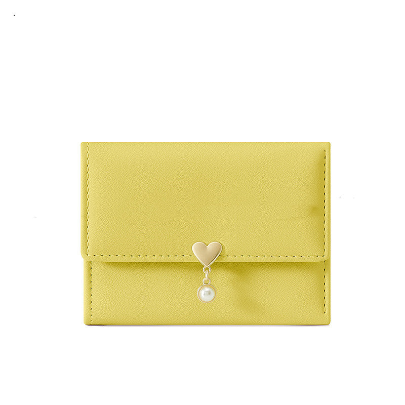 Mini Women's Cute Tri-fold Love Wallet