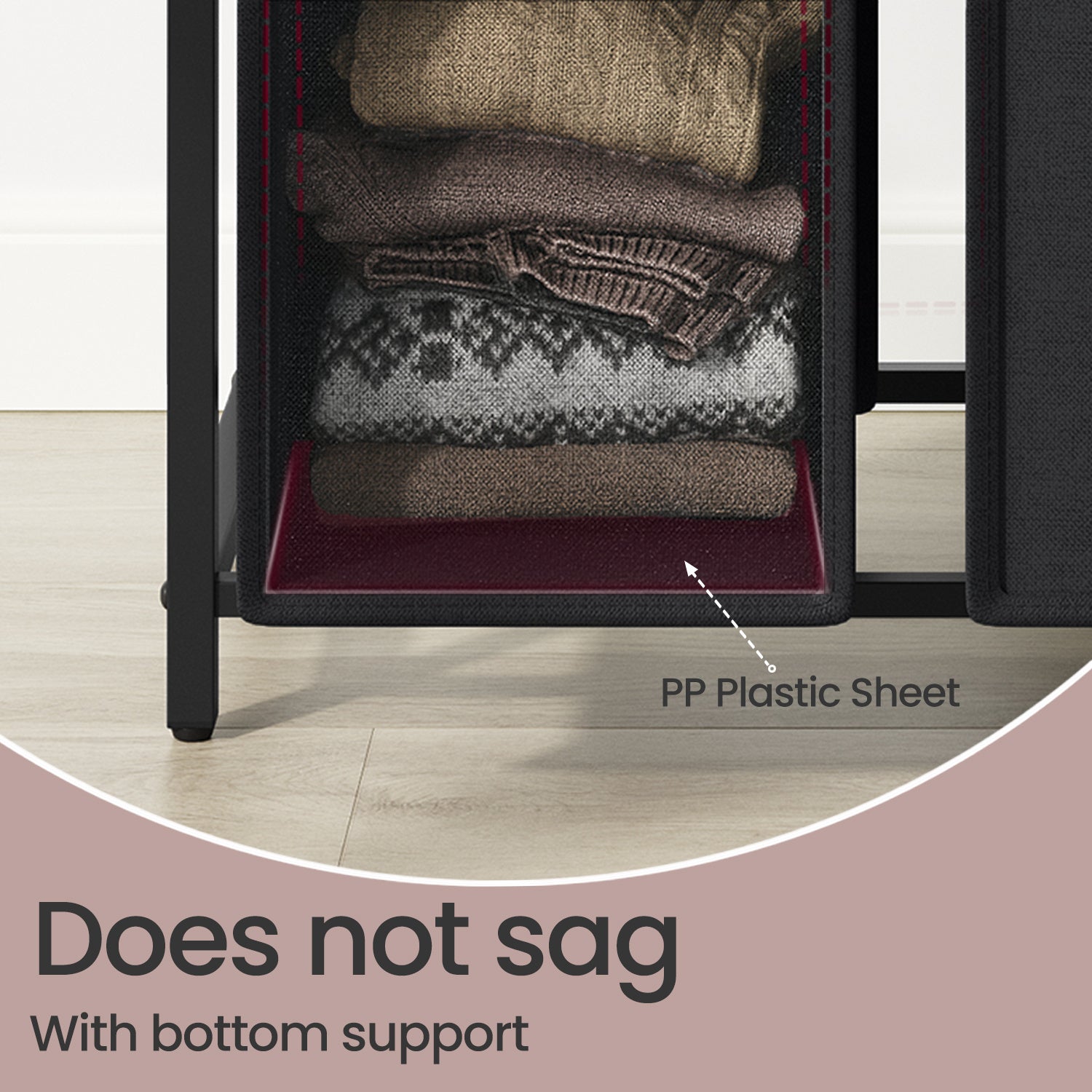 Laundry Basket, 3-Compartment Laundry Hamper, Freestanding Clothes Hamper, Laundry Bag Stands Up Well, Removable Laundry Bags, Laundry Sorter, Shelf, Metal Frame, 3 x 38 L, Black/White/Grey