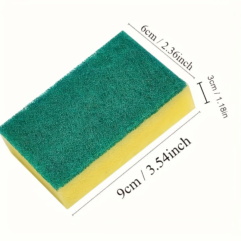 [Durable Dish Sponge] Durable Double-Sided Cleaning Dish Sponge - High-Quality Kitchen Scrubber with Textured Surface for Efficient Dishwashing, Includes Storage Case & Dish Soap