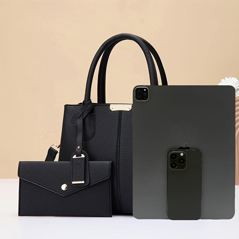 Gift for Mom Large Capacity Tote Bag Women's New Summer Handbag Set Fashionable Versatile Single Shoulder Letter,Gift